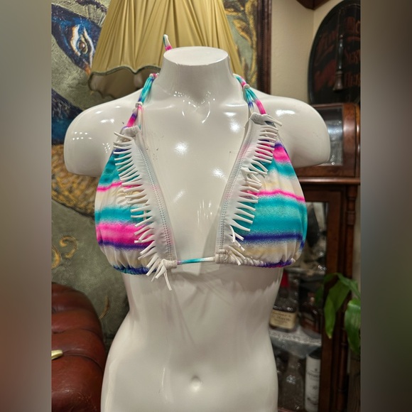 OP Multicolor fringe  Bikini top - Picture 1 of 4